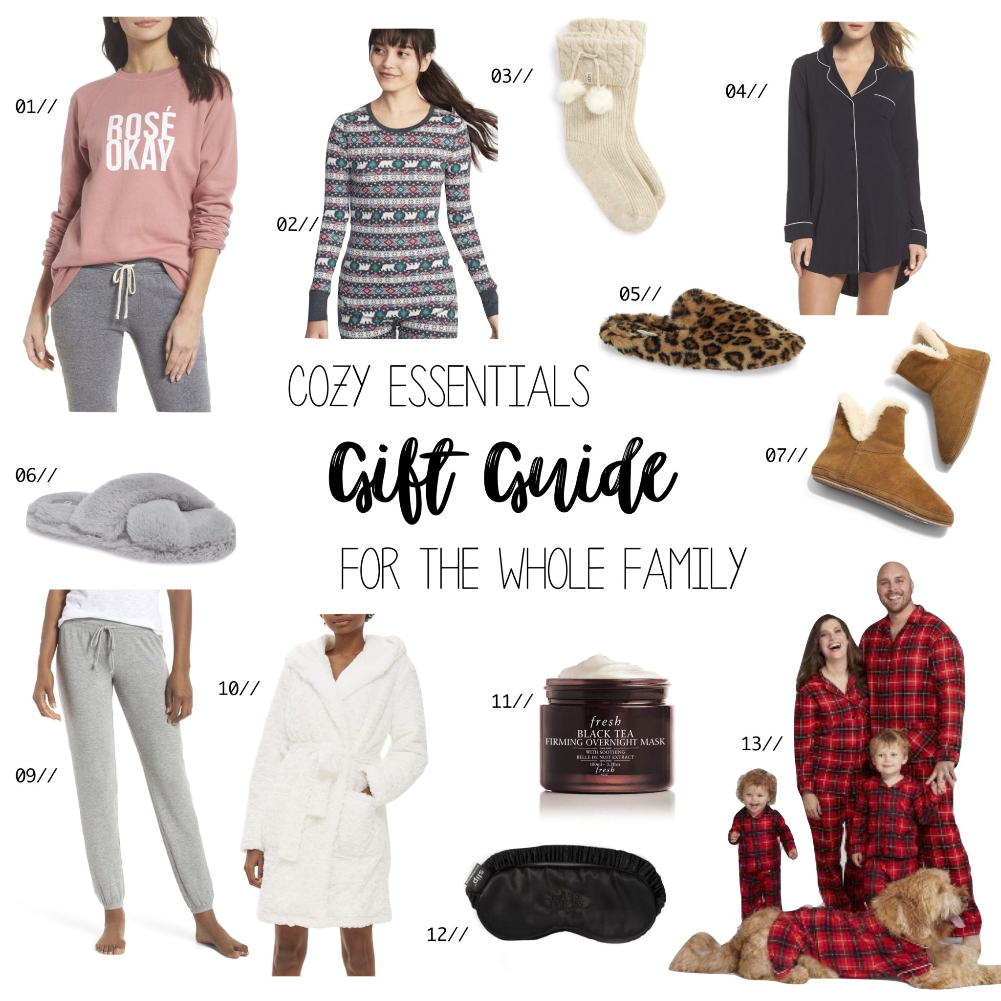 Cozy Essentials Gift Guide For The Whole Family | Gift Guide
